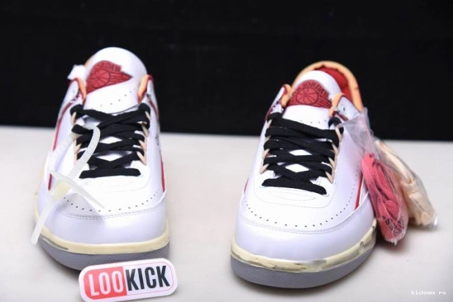 Rep Jordan White SP 2 Low Red DJ4375-106 Off-White Retro 0722
